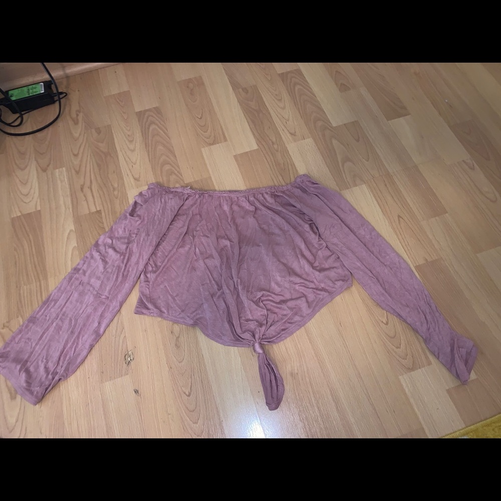 Off the shoulder crop top